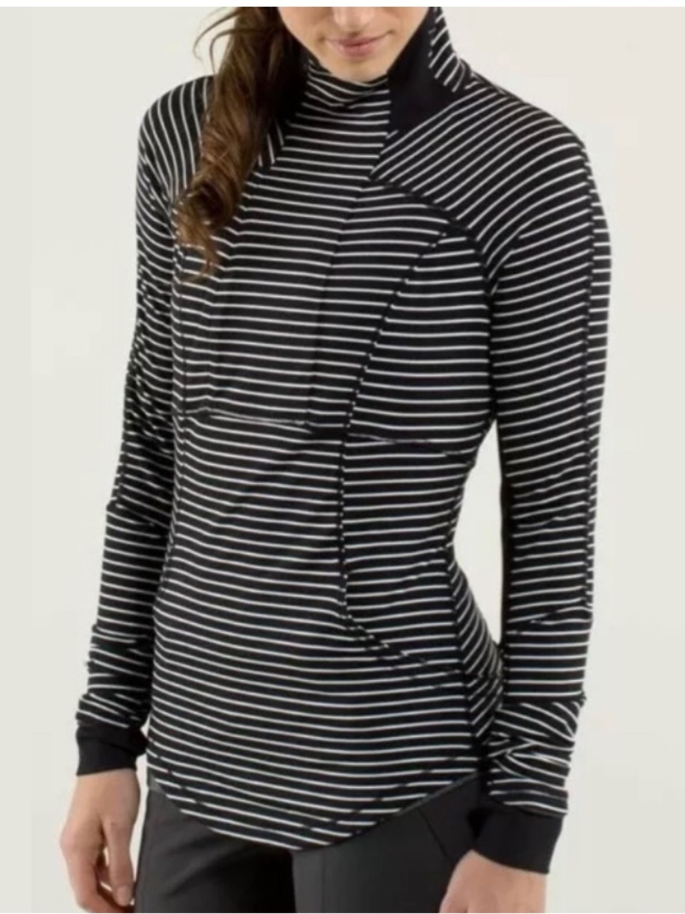 Lululemon Runner Parallel Stripe Black/White Black 4